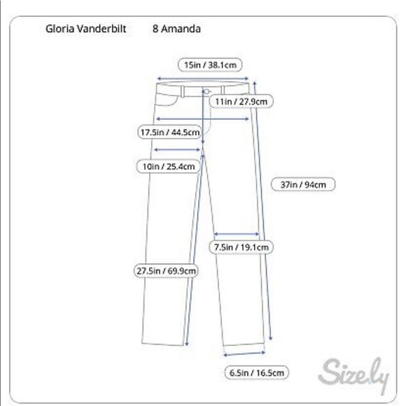 Gloria Vanderbilt Amanda Straight Leg Jeans 8 - Picture 8 of 8